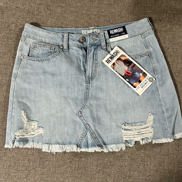 Rewash Dresses & Skirts - Distressed rewash skirt